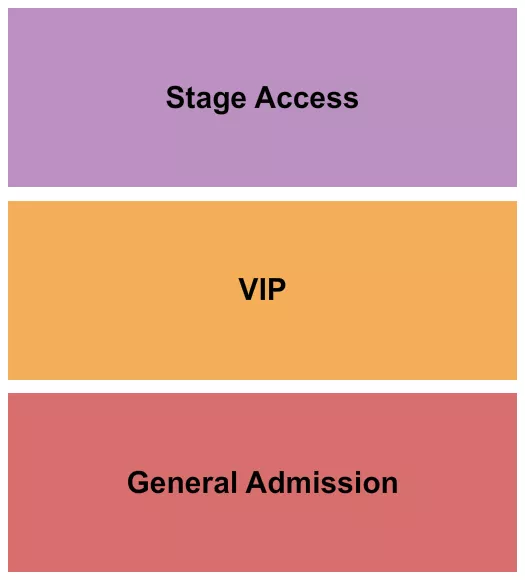 GA VIP STAGE Seating Map Seating Chart