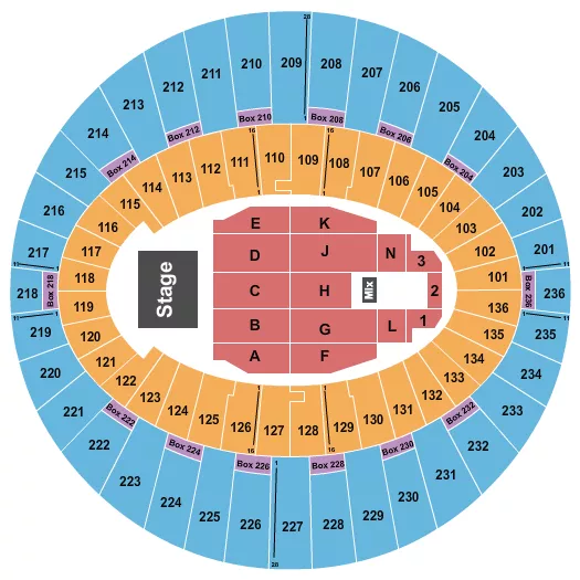 ENDSTAGE 9 Seating Map Seating Chart