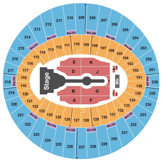 CARDI B Seating Map Seating Chart