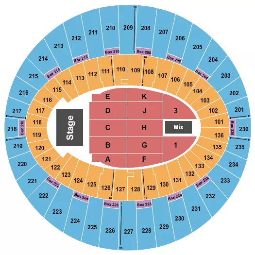 ENDSTAGE 7 Seating Map Seating Chart