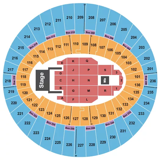 HILARY DUFF Seating Map Seating Chart
