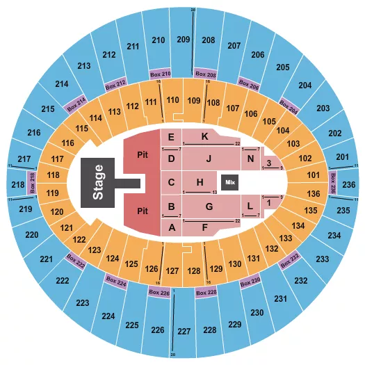 MADISON BEER Seating Map Seating Chart