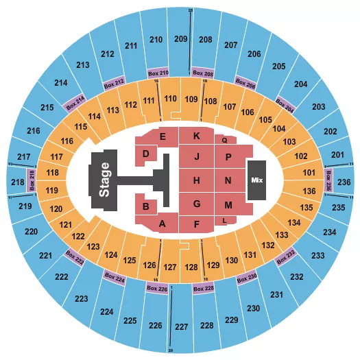 MONSTA X Seating Map Seating Chart