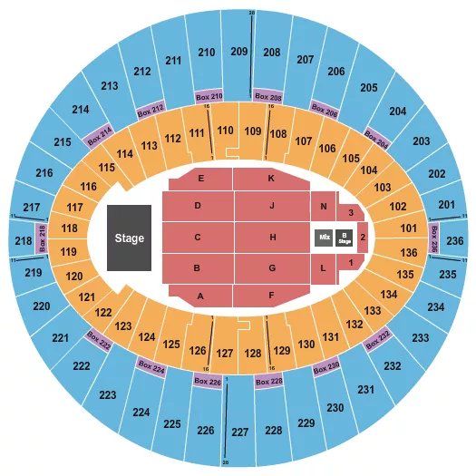 PENTATONIX Seating Map Seating Chart