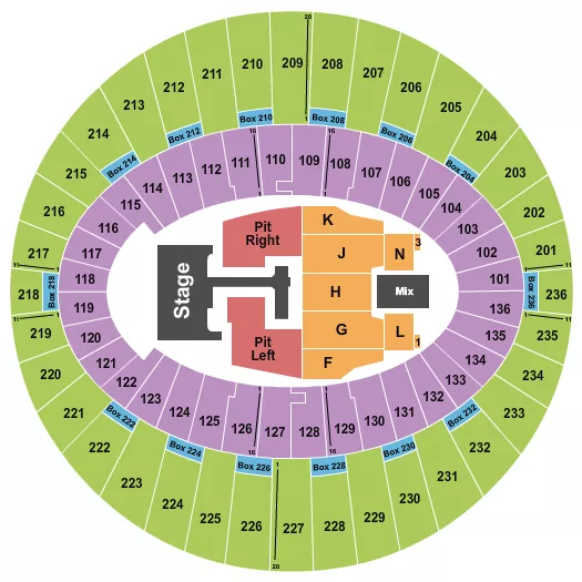 TEDDY SWIMS Seating Map Seating Chart