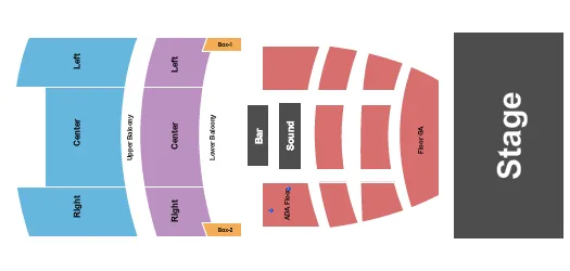 THE LINCOLN CHEYENNE END STAGE Seating Map Seating Chart