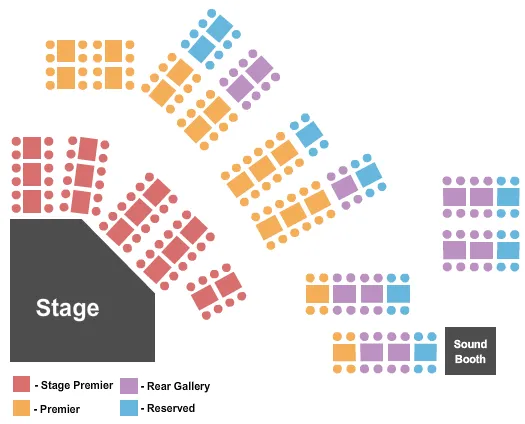 THE LOFT AT CITY WINERY PHILADELPHIA END STAGE Seating Map Seating Chart