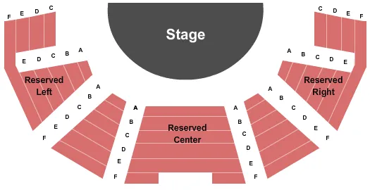 THE LOFT THEATRE DAYTON END STAGE Seating Map Seating Chart