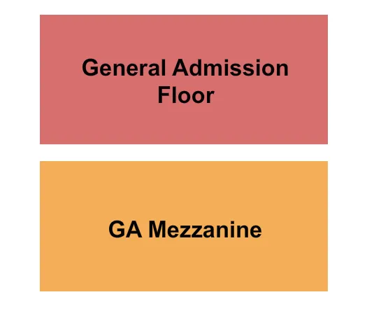 THE MAJESTIC FORT SMITH GA FLOOR GA MEZZANINE Seating Map Seating Chart