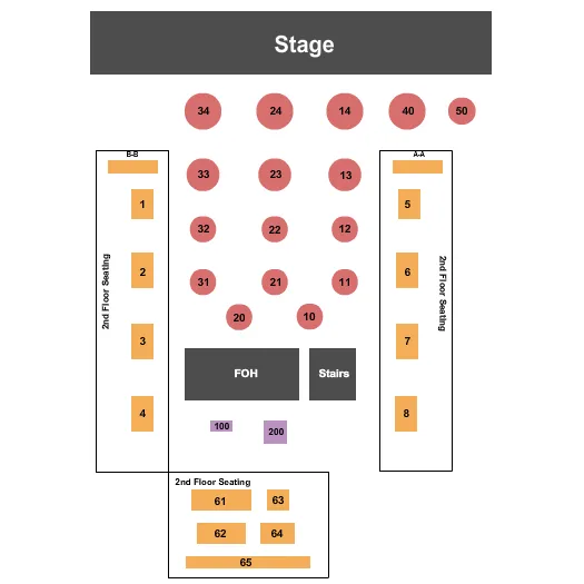 BRENDAN SCHAUB Seating Map Seating Chart