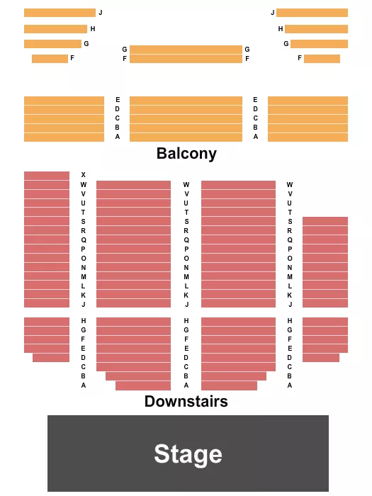 THE MARTIN CENTRE DOUGLAS ENDSTAGE 2 Seating Map Seating Chart
