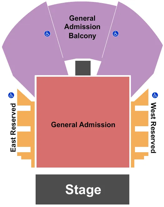GA FLOOR GA BALC Seating Map Seating Chart