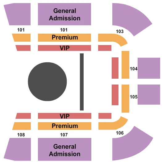 NUCLEAR CIRCUS Seating Map Seating Chart