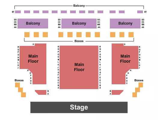 ENDSTAGE Seating Map Seating Chart