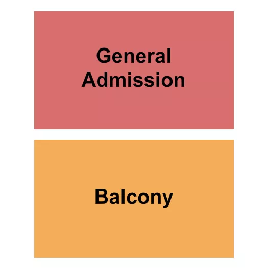 GA BALCONY Seating Map Seating Chart