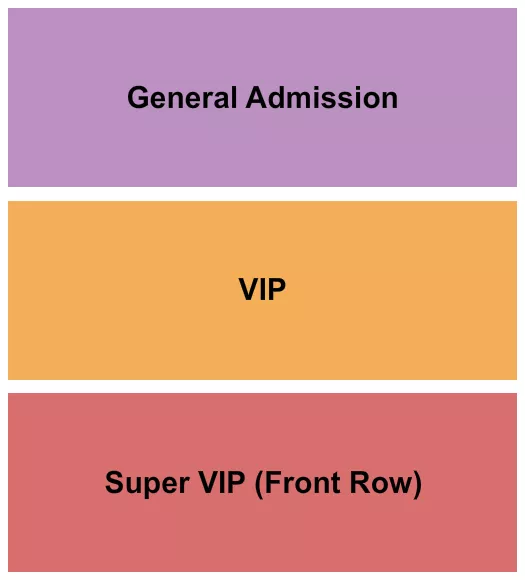THE OLD CHURCH OR GA VIP SUPER VIP Seating Map Seating Chart