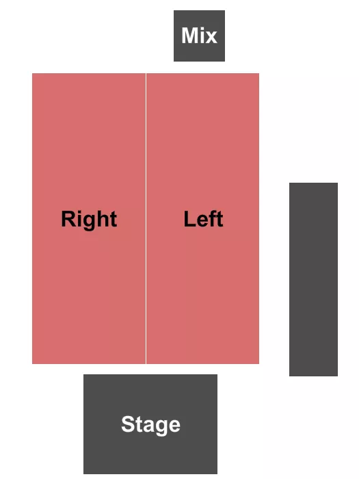THE PARISH AT HOUSE OF BLUES ANAHEIM ENDSTAGE Seating Map Seating Chart