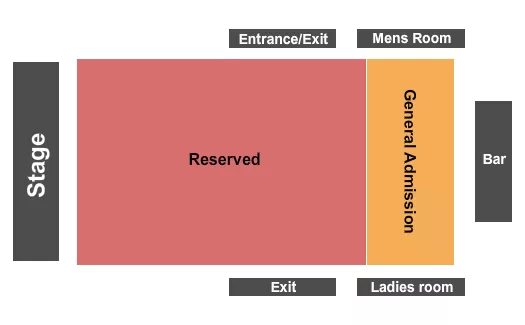 THE PARISH AT HOUSE OF BLUES NEW ORLEANS RESERVED FLOOR GA BALC Seating Map Seating Chart