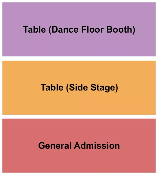 GA SIDESTAGE BOOTH Seating Map Seating Chart