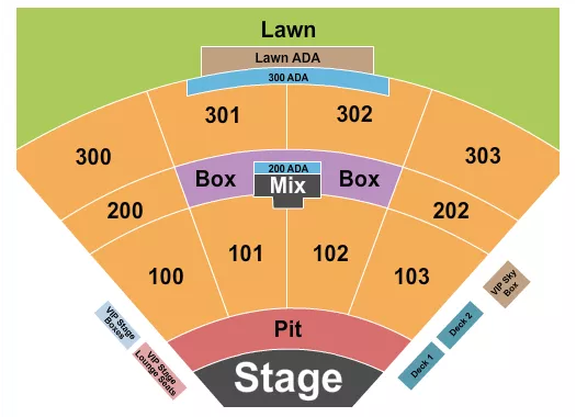 ENDSTAGE SMALL GA PIT Seating Map Seating Chart