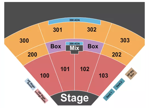 ENDSTAGE NO LAWN Seating Map Seating Chart