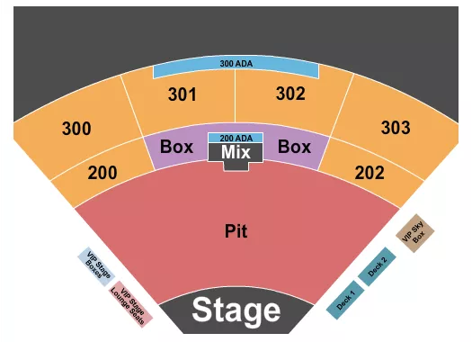 ENDSTAGE PIT NO LAWN 2 Seating Map Seating Chart