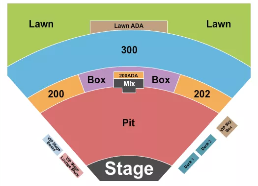 GA PIT GA 300 Seating Map Seating Chart