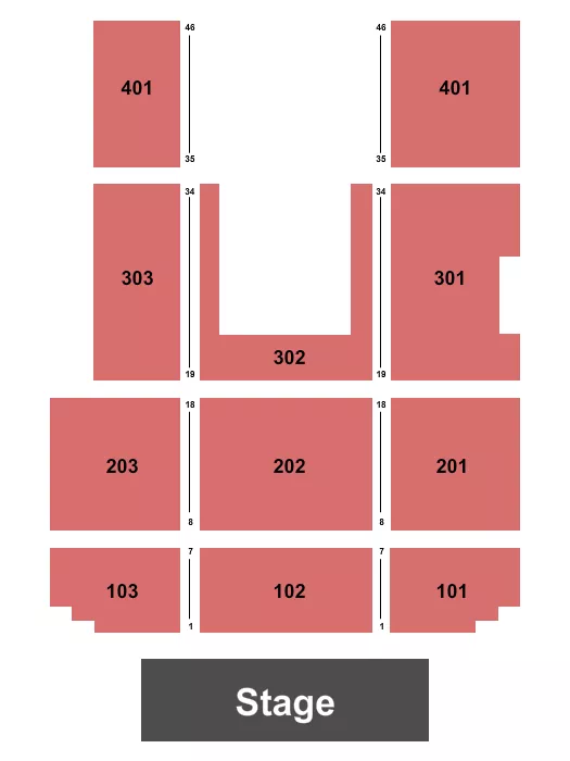 ENDSTAGE 3 Seating Map Seating Chart