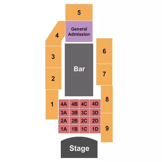 ENDSTAGE TABLES Seating Map Seating Chart