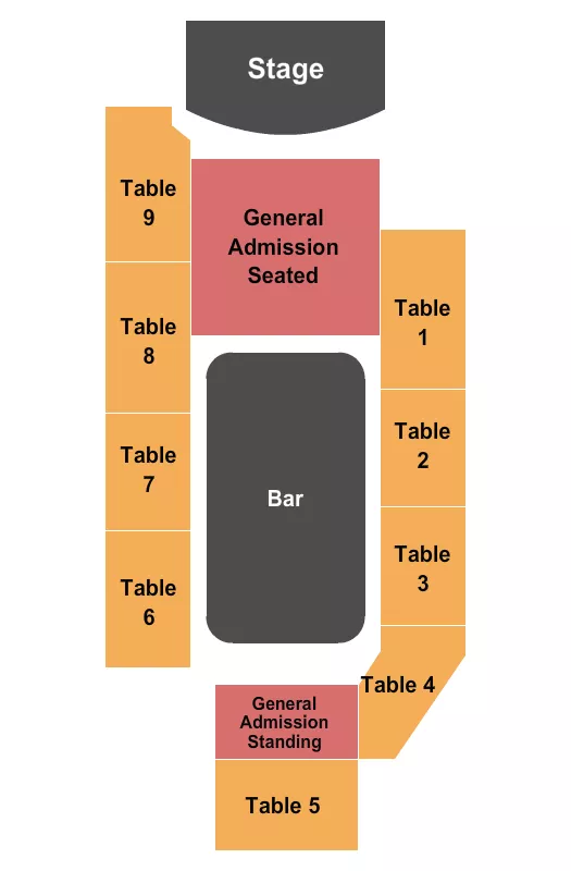 ENDSTAGE GA SEATED Seating Map Seating Chart
