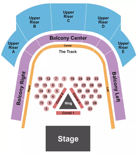 BOXING Seating Map Seating Chart