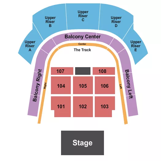 ENDSTAGE Seating Map Seating Chart