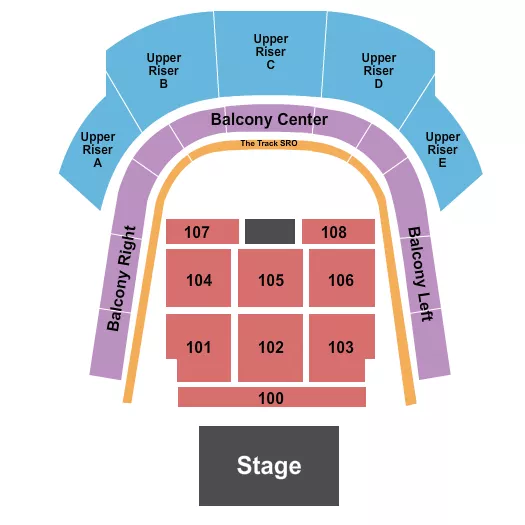 ENDSTAGE 3 Seating Map Seating Chart