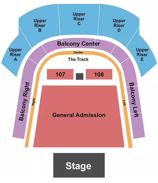 ENDSTAGE GA FLOOR 2 Seating Map Seating Chart
