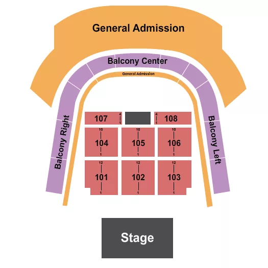 ENDSTAGE RSV FLOOR GA RISERS 2 Seating Map Seating Chart