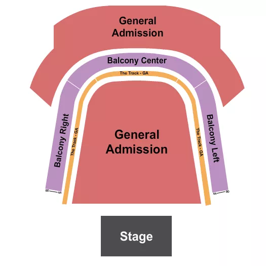 GA FLOOR RSVD BALCONY 3 Seating Map Seating Chart