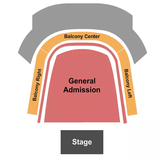 GA FLOOR RSVD BALCONY Seating Map Seating Chart