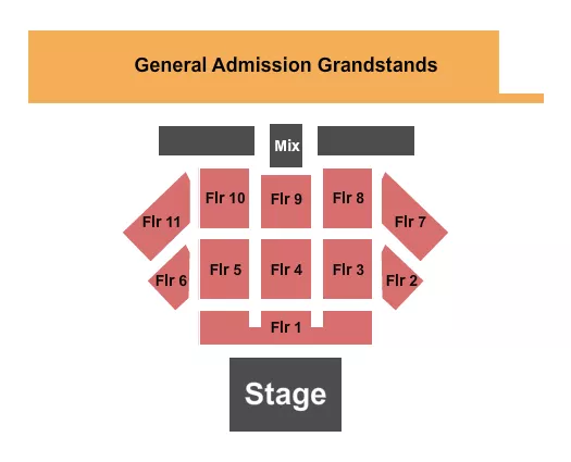 THE PODIUM SPOKANE ENDSTAGE RESERVED FLOOR Seating Map Seating Chart