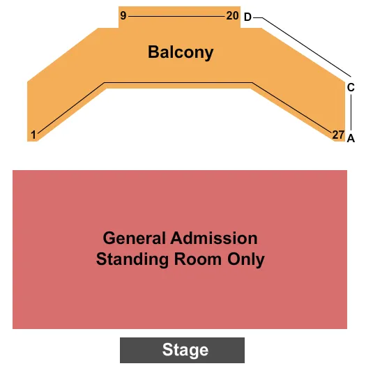 THE QUEEN WILMINGTON NORAH JONES Seating Map Seating Chart