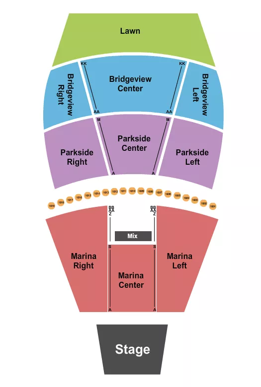 ENDSTAGE 5 Seating Map Seating Chart