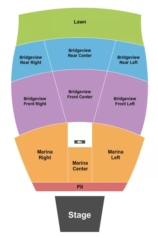 ENDSTAGE PIT 2 Seating Map Seating Chart