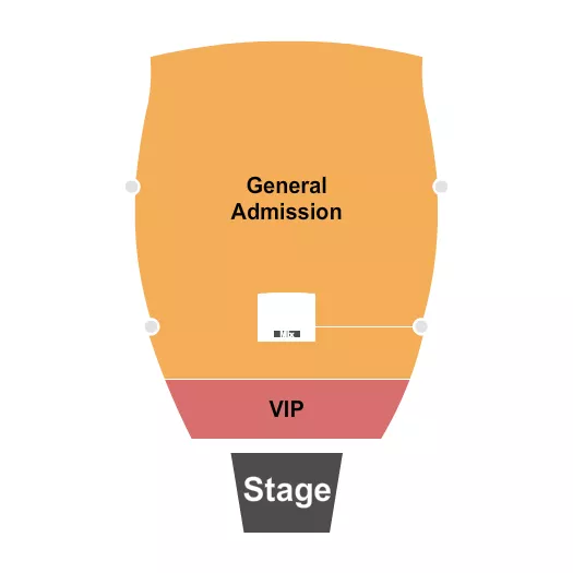 ENDSTAGE GA VIP Seating Map Seating Chart