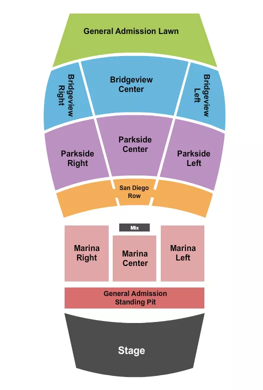 ENDSTAGE PIT Seating Map Seating Chart