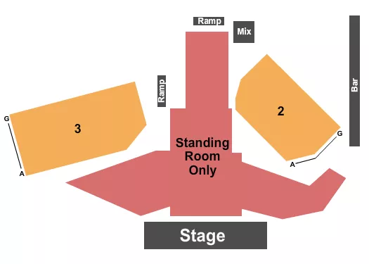 THE RAILHEAD BOULDER STATION HOTEL CASINO ENDSTAGE GA RSV Seating Map Seating Chart