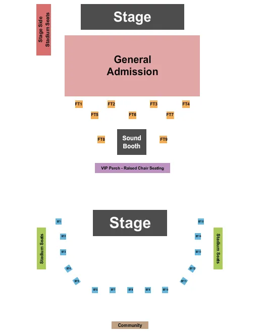 ENDSTAGE GA FLOOR 2 Seating Map Seating Chart