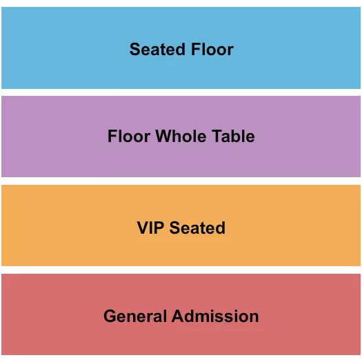 GA VIP SEATED FLR TBL FLR SEATED Seating Map Seating Chart