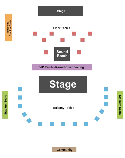 GA HIGH TOP FOR 4 Seating Map Seating Chart