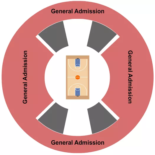 BASKETBALL GA Seating Map Seating Chart