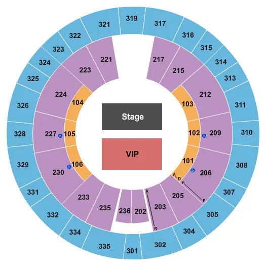 VIP FLOOR Seating Map Seating Chart