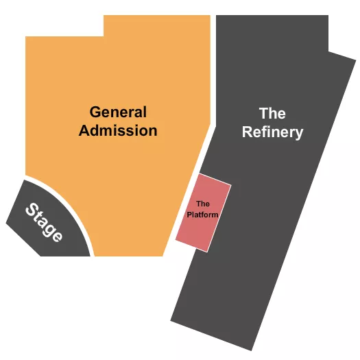 THE REFINERY SC GA PLATFORM Seating Map Seating Chart